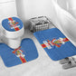 DR Congo Independence Day Bathroom Set Leopard Pattern With Coat Of Arms