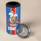 DR Congo Independence Day 4 in 1 Can Cooler Tumbler Leopard Pattern With Coat Of Arms