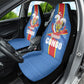 DR Congo Independence Day Car Seat Cover Leopard Pattern With Coat Of Arms