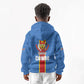 DR Congo Independence Day Kid Hoodie Leopard Pattern With Coat Of Arms