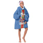 DR Congo Independence Day Kid Wearable Blanket Hoodie Leopard Pattern With Coat Of Arms