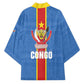 DR Congo Independence Day Kimono Leopard Pattern With Coat Of Arms