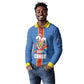 DR Congo Independence Day Long Sleeve Polo Shirt Leopard Pattern With Coat Of Arms