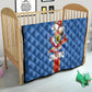 DR Congo Independence Day Quilt Leopard Pattern With Coat Of Arms