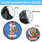 DR Congo Independence Day Spare Tire Cover Leopard Pattern With Coat Of Arms