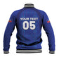 Custom Haiti Ayiti Nan Mondyal 2026 Baseball Jacket Fyete Lit Victwa Blue Version