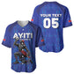 Custom Haiti Ayiti Nan Mondyal 2026 Baseball Jersey Fyete Lit Victwa Blue Version