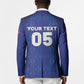 Custom Haiti Ayiti Nan Mondyal 2026 Blazer Fyete Lit Victwa Blue Version