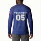 Custom Haiti Ayiti Nan Mondyal 2026 Button Sweatshirt Fyete Lit Victwa Blue Version