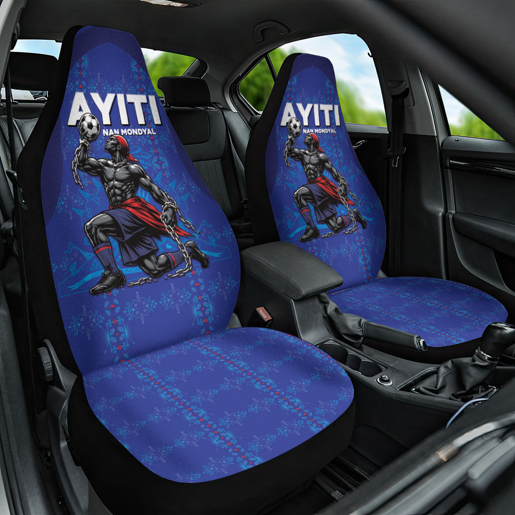 Haiti Ayiti Nan Mondyal 2026 Car Seat Cover Fyete Lit Victwa Blue Version