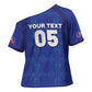 Custom Haiti Ayiti Nan Mondyal 2026 Cross Shoulder Shirt Fyete Lit Victwa Blue Version