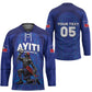 Custom Haiti Ayiti Nan Mondyal 2026 Hockey Jersey Fyete Lit Victwa Blue Version