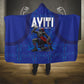 Haiti Ayiti Nan Mondyal 2026 Hooded Blanket Fyete Lit Victwa Blue Version