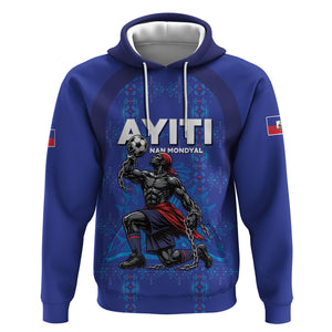 Custom Haiti Ayiti Nan Mondyal 2026 Hoodie Fyete Lit Victwa Blue Version