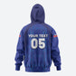 Custom Haiti Ayiti Nan Mondyal 2026 Hoodie Fyete Lit Victwa Blue Version