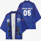 Custom Haiti Ayiti Nan Mondyal 2026 Kimono Fyete Lit Victwa Blue Version