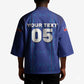 Custom Haiti Ayiti Nan Mondyal 2026 Kimono Fyete Lit Victwa Blue Version