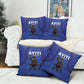 Haiti Ayiti Nan Mondyal 2026 Pillow Cover Fyete Lit Victwa Blue Version