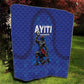 Haiti Ayiti Nan Mondyal 2026 Quilt Fyete Lit Victwa Blue Version