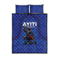 Haiti Ayiti Nan Mondyal 2026 Quilt Bed Set Fyete Lit Victwa Blue Version