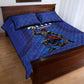 Haiti Ayiti Nan Mondyal 2026 Quilt Bed Set Fyete Lit Victwa Blue Version