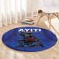 Haiti Ayiti Nan Mondyal 2026 Round Carpet Fyete Lit Victwa Blue Version