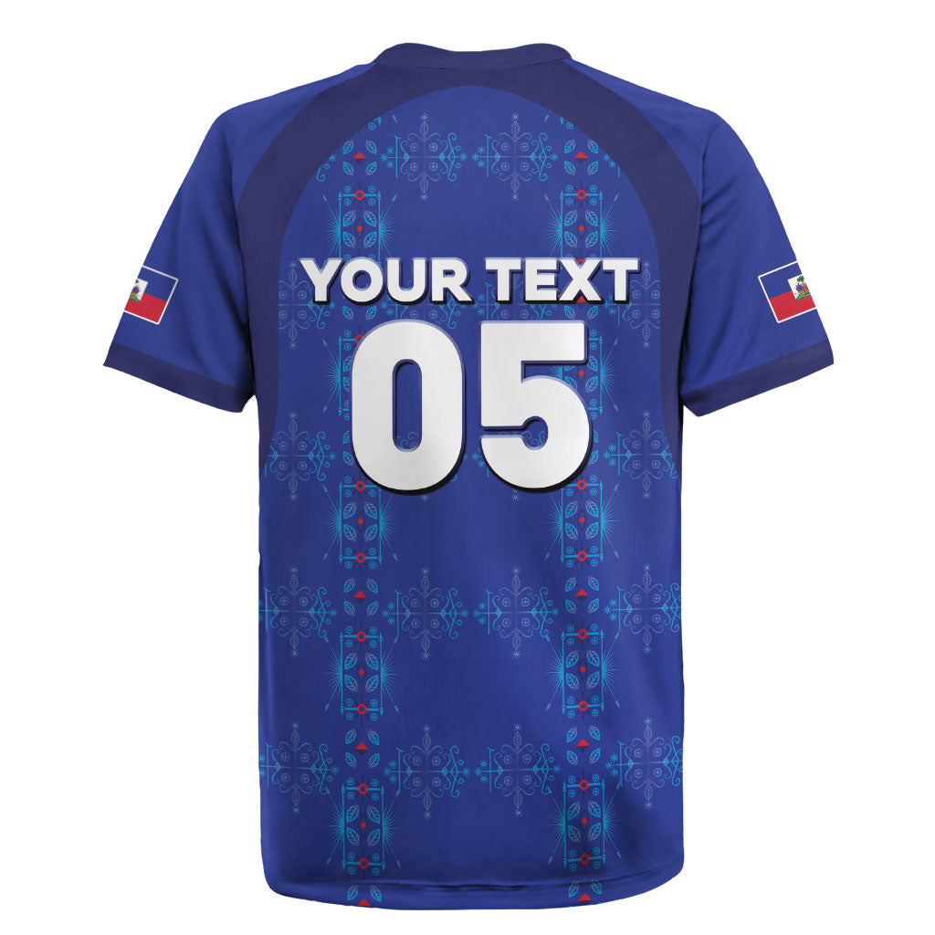 Custom Haiti Ayiti Nan Mondyal 2026 Rugby Jersey Fyete Lit Victwa Blue Version
