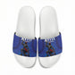 Haiti Ayiti Nan Mondyal 2026 Slide Sandals Fyete Lit Victwa Blue Version