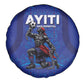 Haiti Ayiti Nan Mondyal 2026 Spare Tire Cover Fyete Lit Victwa Blue Version