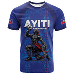 Custom Haiti Ayiti Nan Mondyal 2026 T shirt Fyete Lit Victwa Blue Version