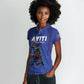 Custom Haiti Ayiti Nan Mondyal 2026 Women Polo Shirt Fyete Lit Victwa Blue Version
