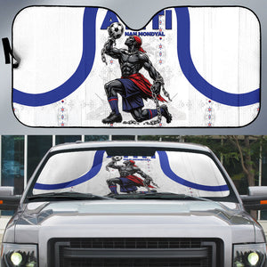 Haiti Ayiti Nan Mondyal 2026 Auto Sun Shade Fyete Lit Victwa White Version