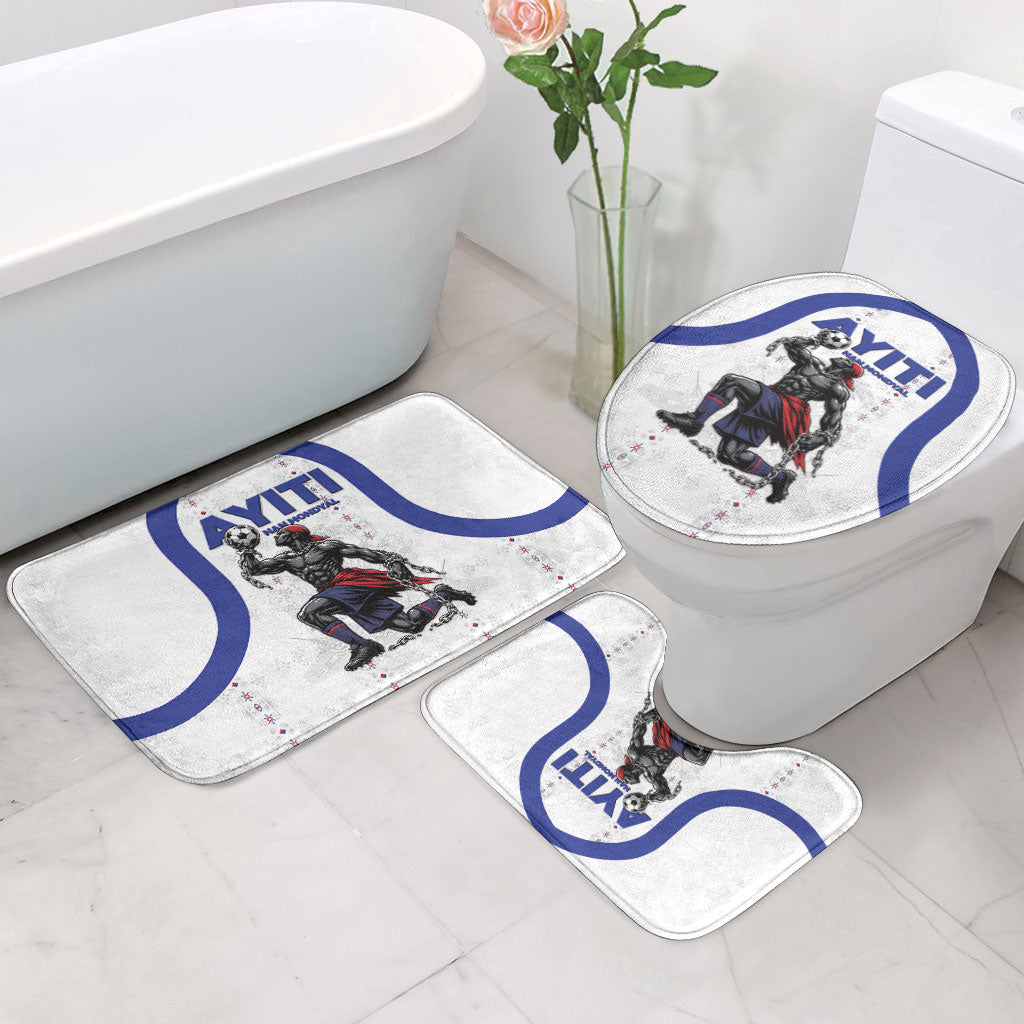 Haiti Ayiti Nan Mondyal 2026 Bathroom Set Fyete Lit Victwa White Version