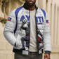 Custom Haiti Ayiti Nan Mondyal 2026 Bomber Puffer Jacket Fyete Lit Victwa White Version