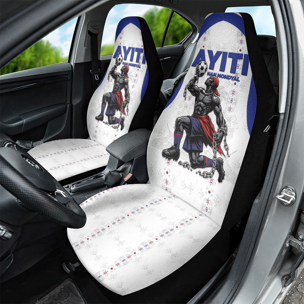Haiti Ayiti Nan Mondyal 2026 Car Seat Cover Fyete Lit Victwa White Version