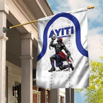 Haiti Ayiti Nan Mondyal 2026 Garden Flag Fyete Lit Victwa White Version
