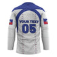 Custom Haiti Ayiti Nan Mondyal 2026 Hockey Jersey Fyete Lit Victwa White Version