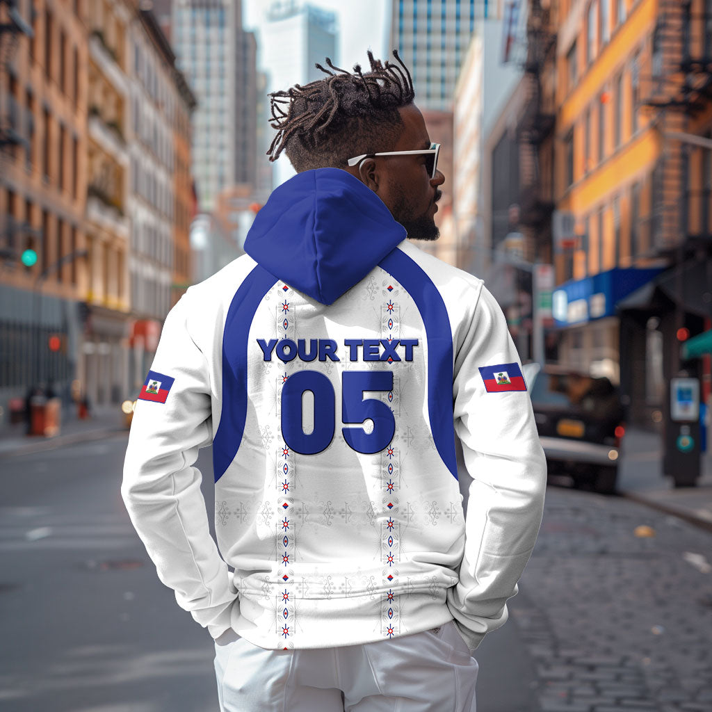Custom Haiti Ayiti Nan Mondyal 2026 Hoodie Fyete Lit Victwa White Version