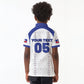 Custom Haiti Ayiti Nan Mondyal 2026 Kid Polo Shirt Fyete Lit Victwa White Version