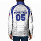 Custom Haiti Ayiti Nan Mondyal 2026 Padded Jacket Fyete Lit Victwa White Version
