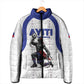 Custom Haiti Ayiti Nan Mondyal 2026 Padded Jacket Fyete Lit Victwa White Version