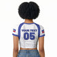 Custom Haiti Ayiti Nan Mondyal 2026 Raglan Cropped T shirt Fyete Lit Victwa White Version