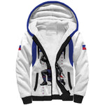Custom Haiti Ayiti Nan Mondyal 2026 Sherpa Hoodie Fyete Lit Victwa White Version