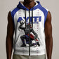 Custom Haiti Ayiti Nan Mondyal 2026 Sleeveless Zip Hoodie Fyete Lit Victwa White Version