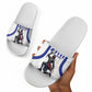 Haiti Ayiti Nan Mondyal 2026 Slide Sandals Fyete Lit Victwa White Version