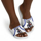 Haiti Ayiti Nan Mondyal 2026 Slide Sandals Fyete Lit Victwa White Version