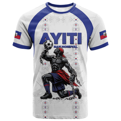 Custom Haiti Ayiti Nan Mondyal 2026 T shirt Fyete Lit Victwa White Version