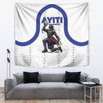 Haiti Ayiti Nan Mondyal 2026 Tapestry Fyete Lit Victwa White Version