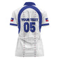 Custom Haiti Ayiti Nan Mondyal 2026 Women Polo Shirt Fyete Lit Victwa White Version