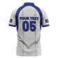 Custom Haiti Ayiti Nan Mondyal 2026 Zipper Polo Shirt Fyete Lit Victwa White Version